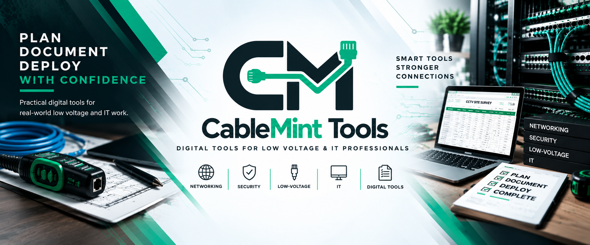 CableMint Tools — digital tools for low voltage and IT professionals